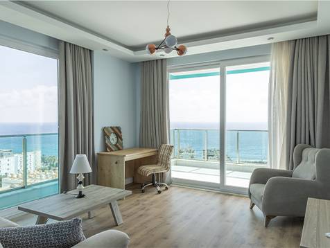 Modern coastal apartment with sea view and natural light along the southern Albanian Riviera